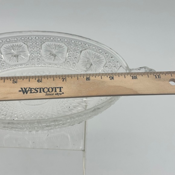 EAPG Imperial Amelia Clear Relish Oval Dish with Handles Vintage - Picture 3 of 5